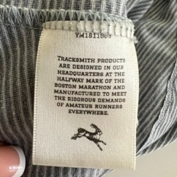 Tracksmith Racerback Tank Womens S Striped Blue - Picture 7 of 8
